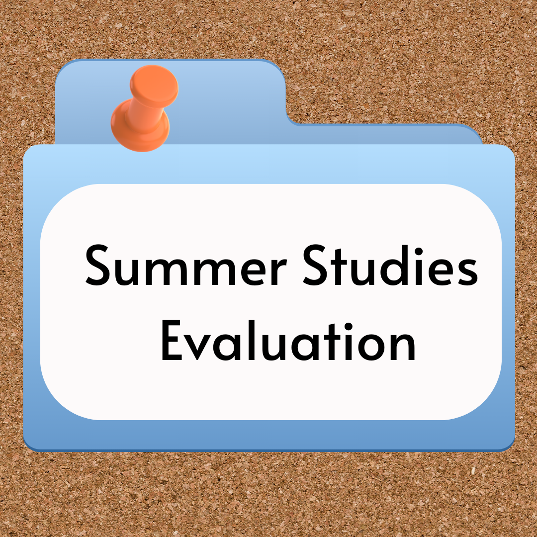 Summer Studies evaluation
