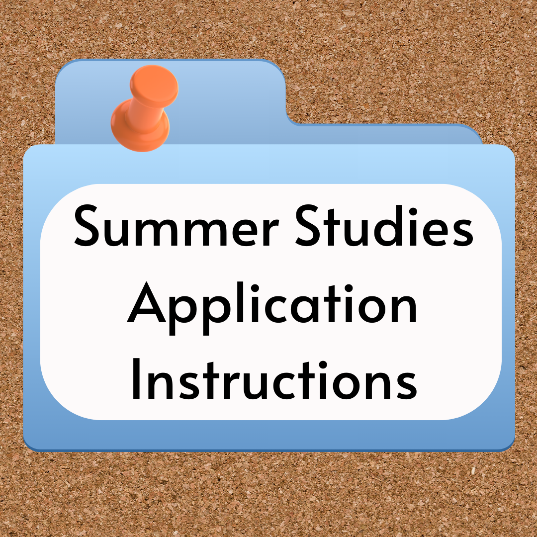 Summer Studies instructions